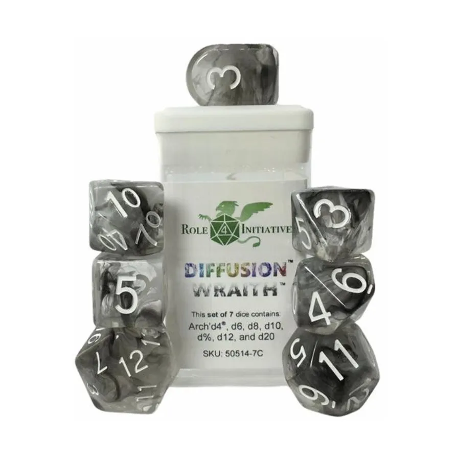 

Многогранные игральные кости — Призрак, арка d4 с белыми цифрами (7), Game Dice - Diffusion (Role 4 Initiative)
