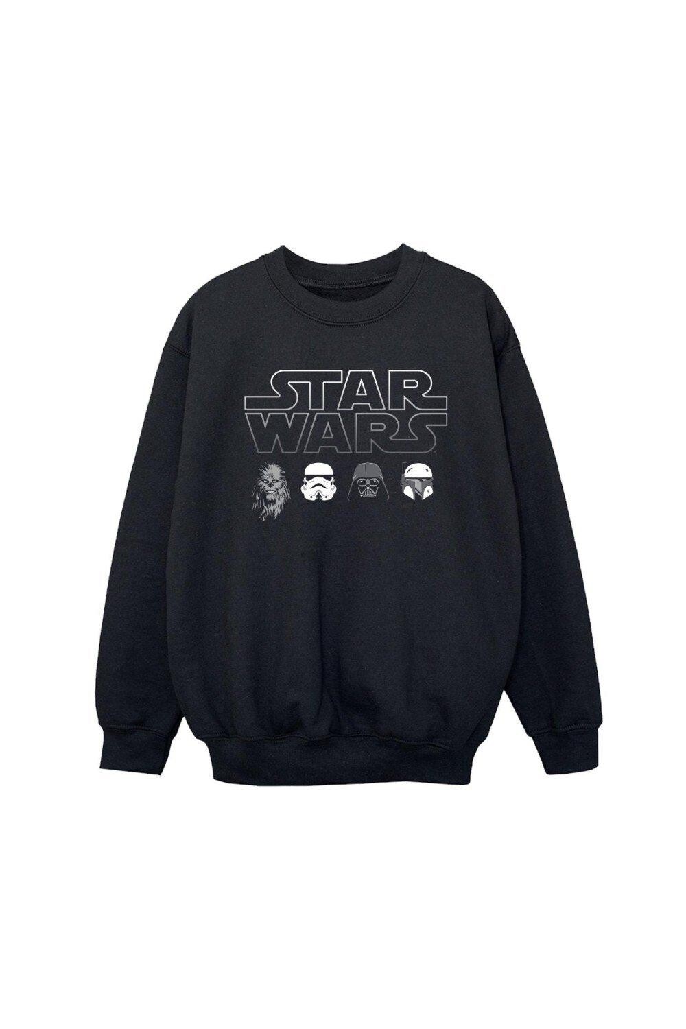 Толстовка с изображением головы персонажа Star Wars, черный — фото 2