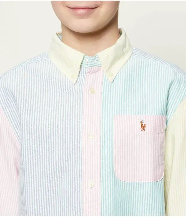 Рубашка relaxed fit Polo Ralph Lauren, мультиколор — фото 4