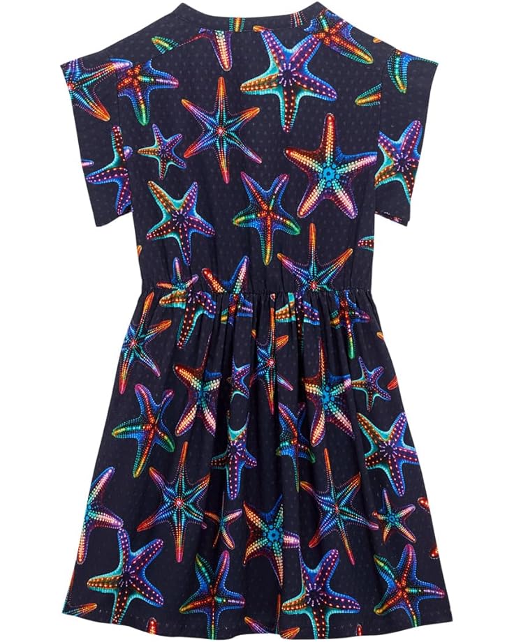 Платье Vilebrequin Kids Viscose Long Dress Disco Stars, цвет Bleu Marine — фото 2