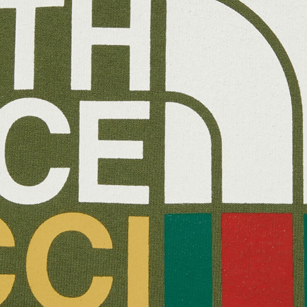Толстовка The North Face X Gucci, красная — фото 2
