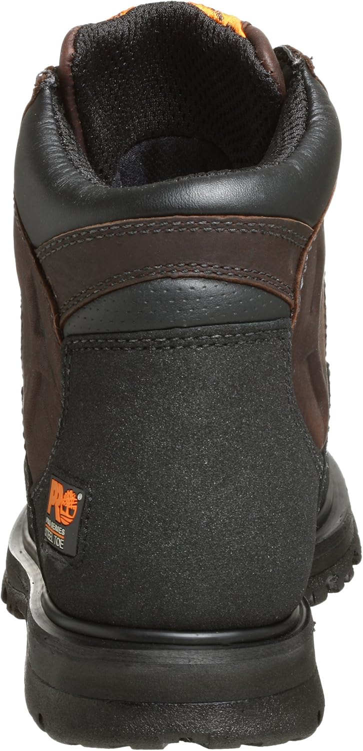 Timberland PRO мужские, Powerwelt 6in Steel Safety Toe Waterproof ботинки, Rancher Brown V1 — фото 3