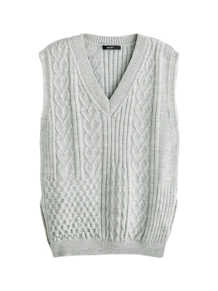 

Тонкий вязаный свитер Next Sweater, серый