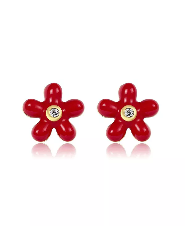 

Серьги Petit Rosie красного цвета Anna Zuckerman, red