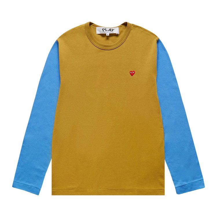 

Футболка Comme des Garçons PLAY Bi-Colour T-Shirt Olive/Blue, зеленый