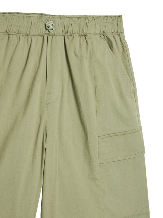 Шорты из ткани обычного кроя 4L2VC9046 United Colors Of Benetton, зеленый — фото 3