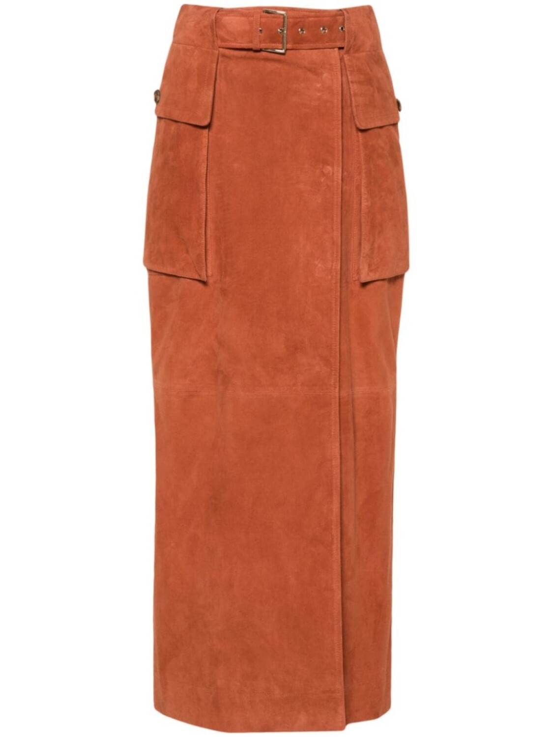 

Alberta Ferretti юбка с разрезом, коричневый