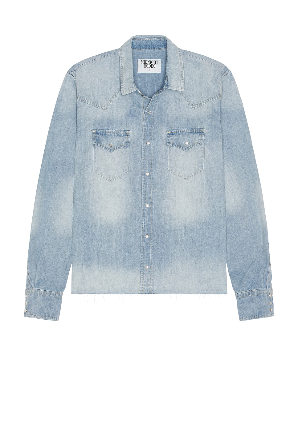 

Джинсовая рубашка в стиле "Distressed" Midnight Rodeo, blue wash