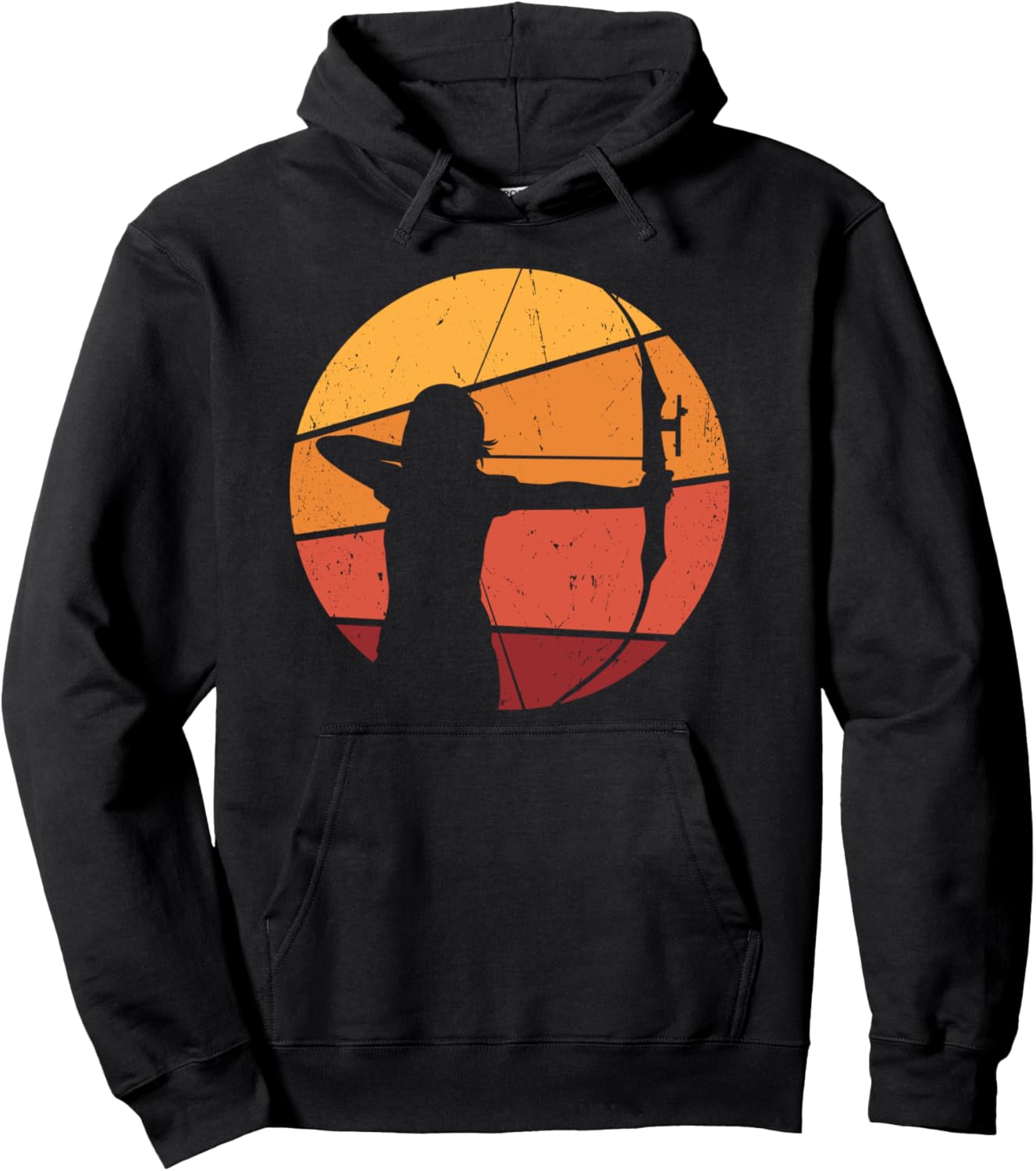 

Стрельба из лука на закате, стрельба из лука для девушек, мишень для стрельбы из лука, худи Archery Targets For Backyard Women Archery Coach, черный