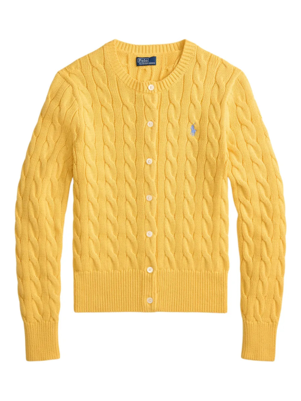 

Кардиган с косами Polo Ralph Lauren, желтый