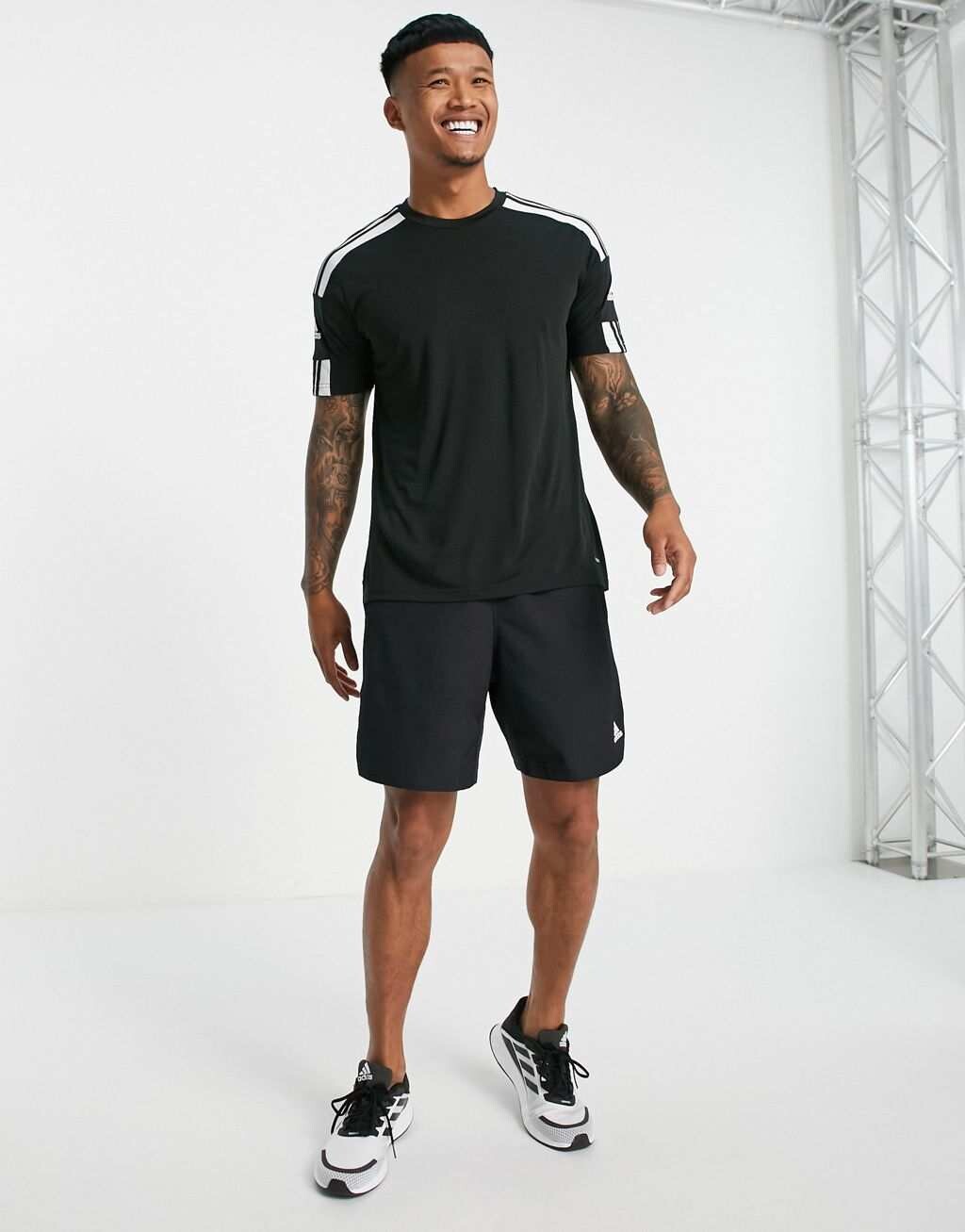 Черная футболка adidas Football Squadra 21 — фото 3
