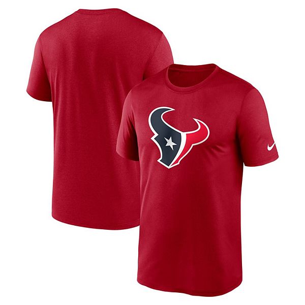 

Мужская красная футболка houston texans primetime legend logo performance Nike