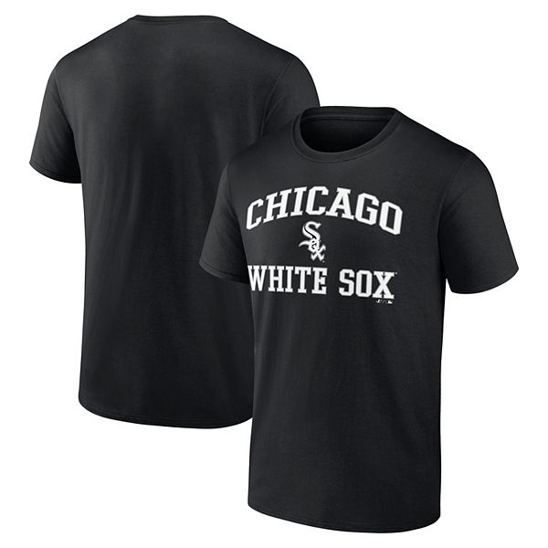 

Мужская футболка Chicago White Sox Heart and Soul с логотипом, черная Unbranded