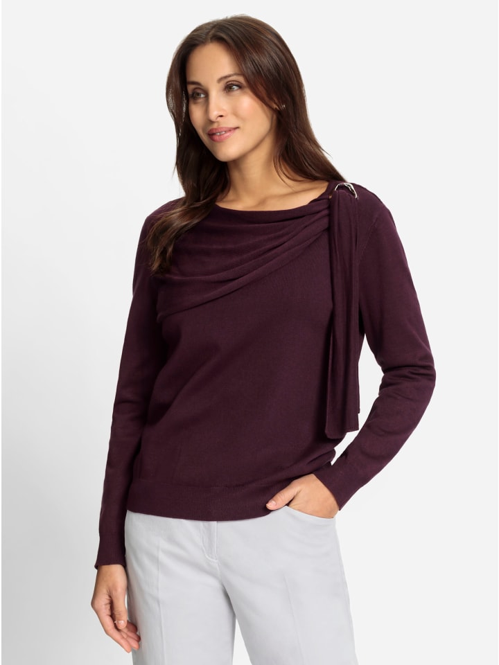 

Тонкий вязаный свитер бордового цвета WITT WEIDEN