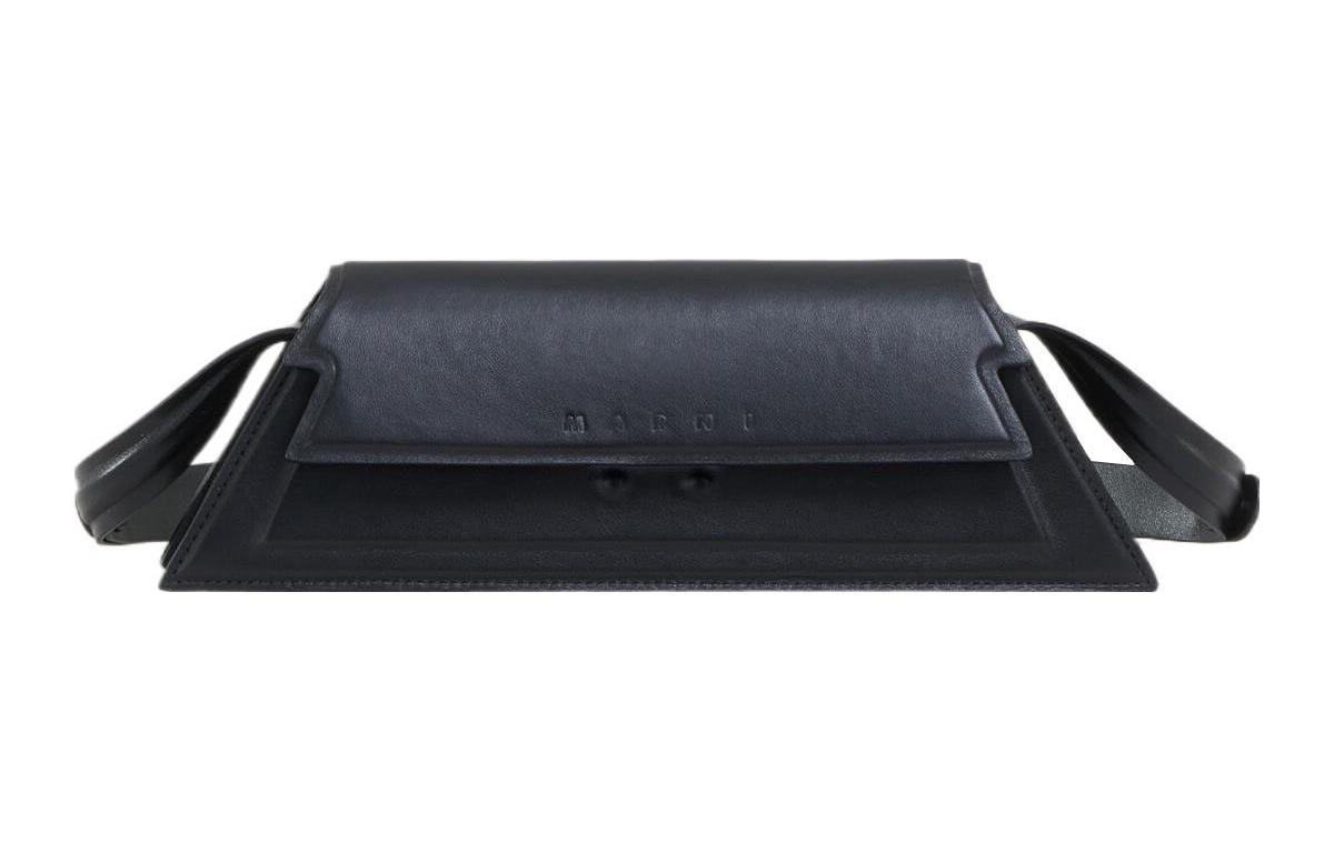 

Сумка через плечо мини из телячьей кожи черная MARNI