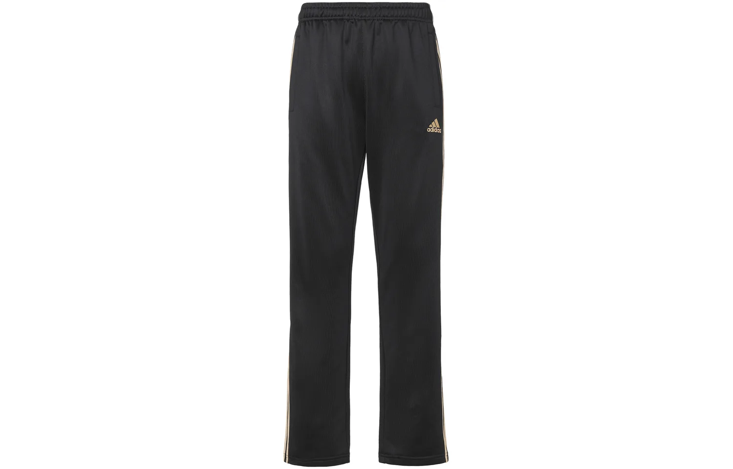 Adidas Повседневные брюки мужские черные/золотые умеренно прямого кроя