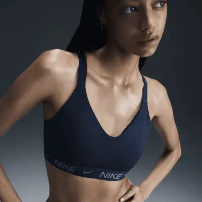 

Спортивный бюстгальтер Nike Indy Medium Support, цвет Armory Navy