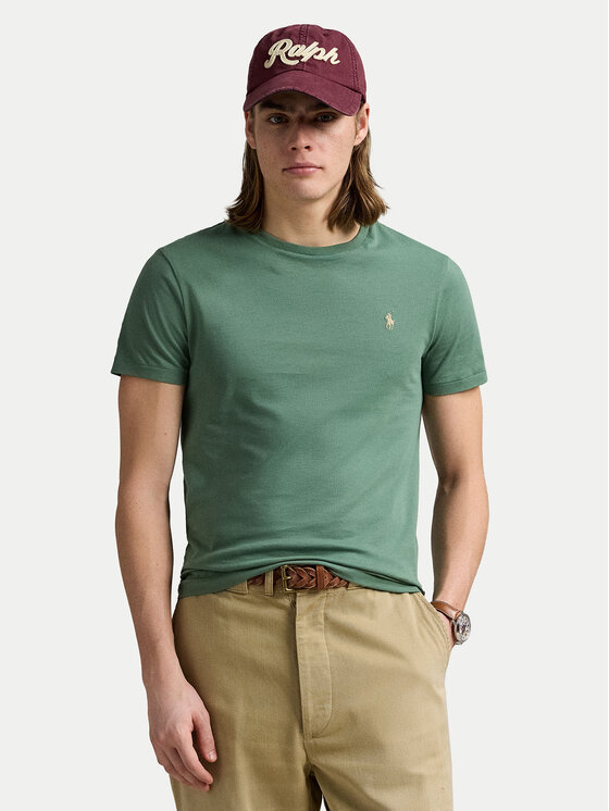 

Футболка облегающего кроя на заказ 710671438432 Polo Ralph Lauren, зеленый