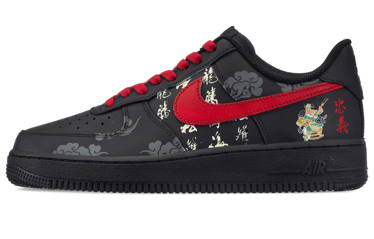 

Мужские кроссовки для скейтбординга Nike Air Force 1, Black/Red