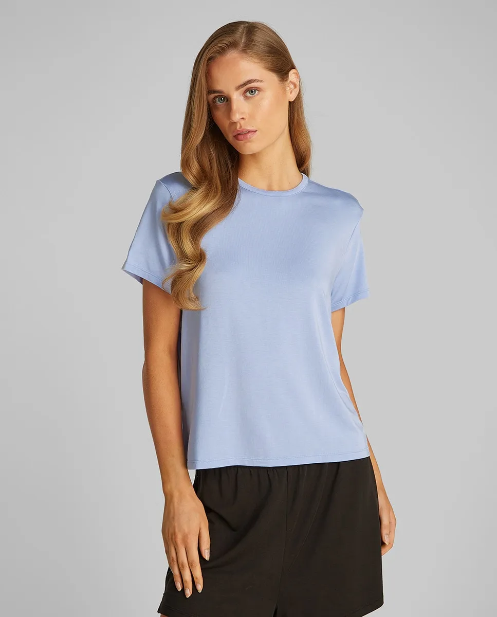 

Футболка с коротким рукавом из УЛЬТРА-МЯГКОГО МОДАЛА Calvin Klein, голубой