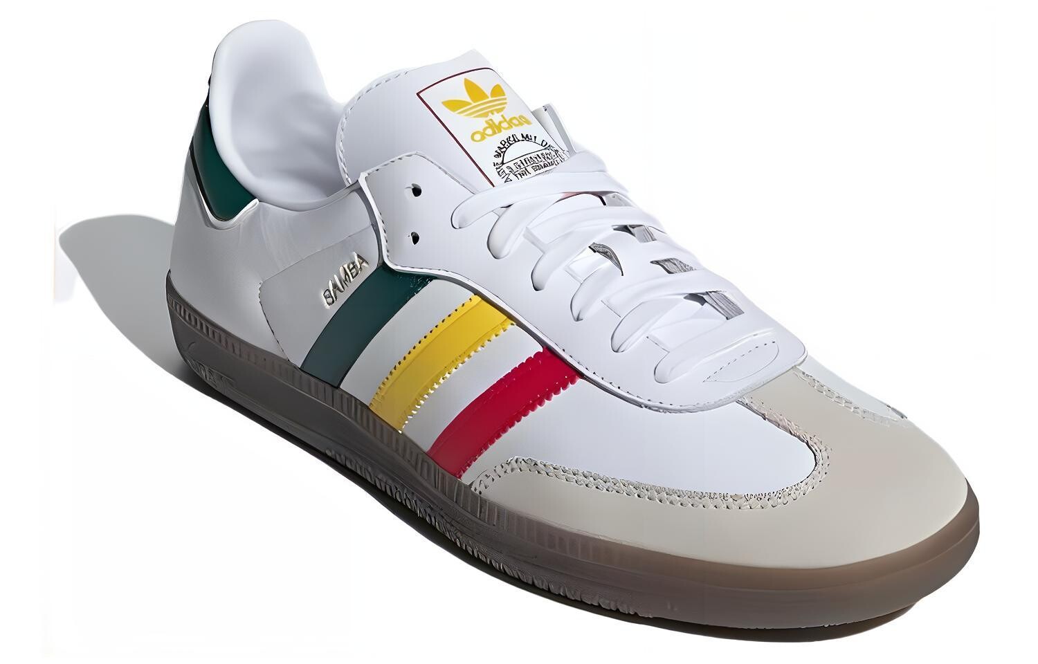 Мужские кроссовки для скейтбординга adidas originals Samba Series, White/Gray — фото 3
