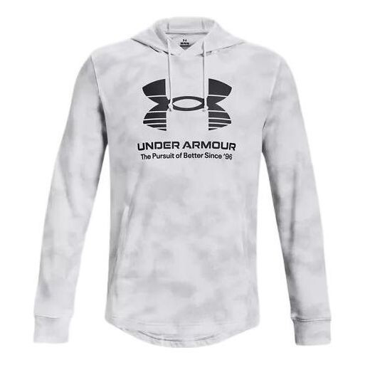 

Толстовка rival terry hoodie 'white grey' Under Armour, белый