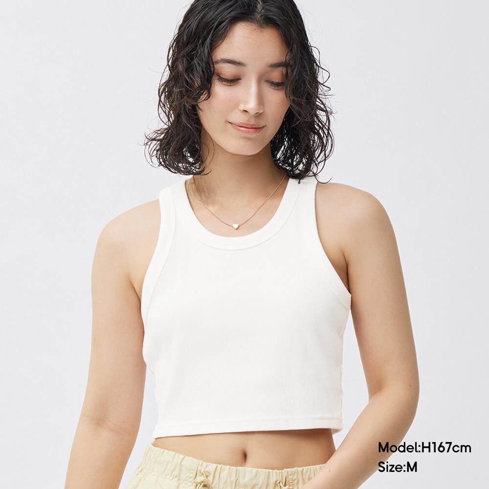 

Топ короткий GU в рубчи, серый / розовый