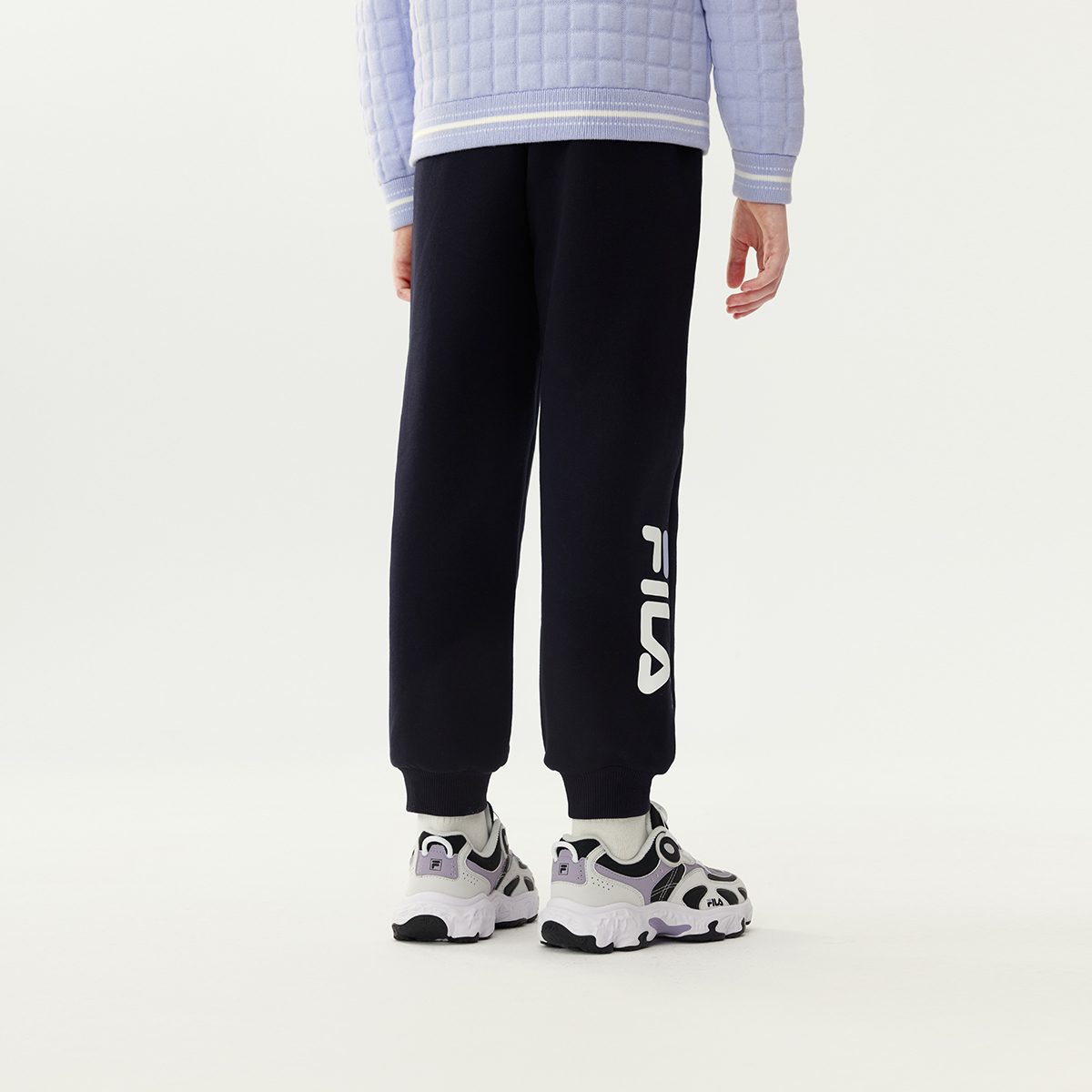FILA KIDS Детские вязаные спортивные штаны Legend Blue — фото 4
