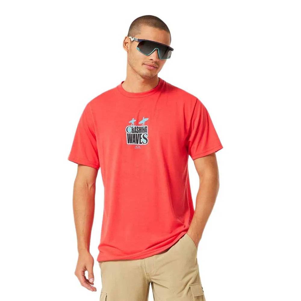 

Футболка с коротким рукавом Oakley Crashing wave surf, оранжевый