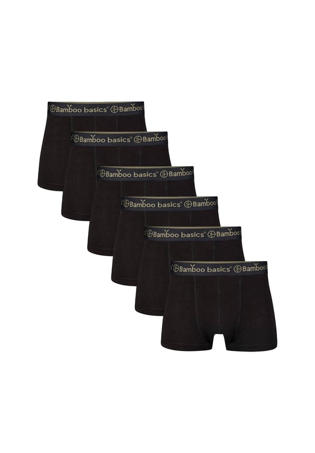 

Боксеры шорты 6-pack - liam trunks дышащий трикотаж Bamboo Basics, черный