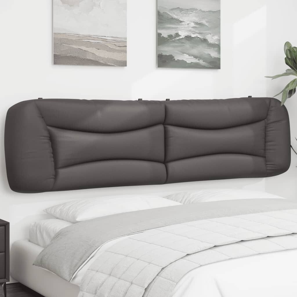 

Подушка на изголовье серая 200 см экокожа DKD HOME DECOR