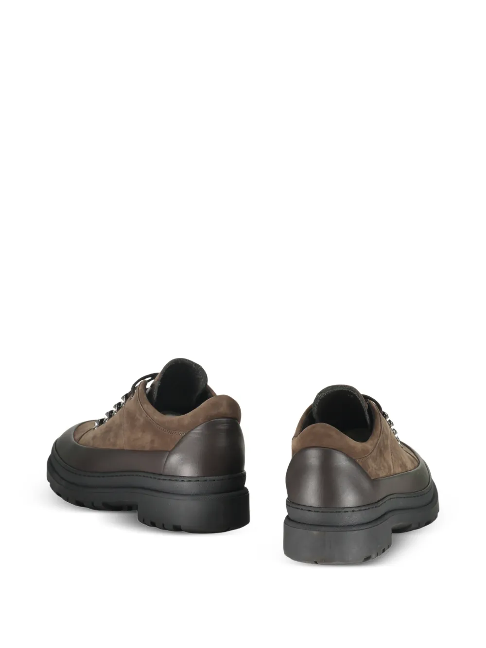 Кожаные кроссовки Roquen на шнуровке Moorer, коричневый — фото 3
