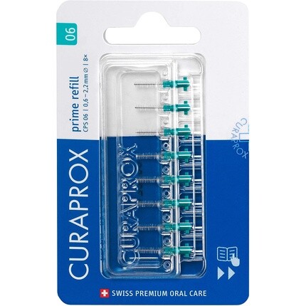 

Cps 06 Межзубные щетки Prime Refill, бирюзовые, 8 шт., Curaprox