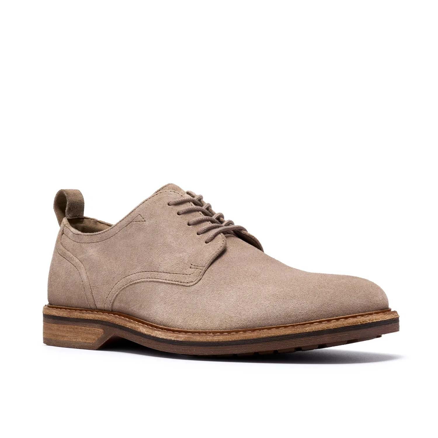 Дерби мужские из серой замши Clarks Aldwin Lace, серо-коричневый — фото 4
