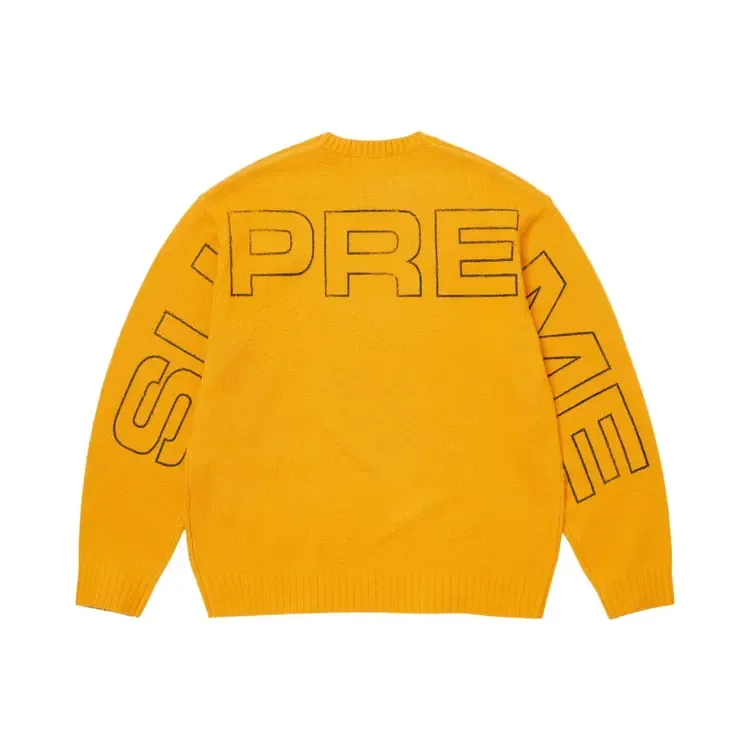 Свитер Supreme Pilled Sweater 'Gold' — фото 2