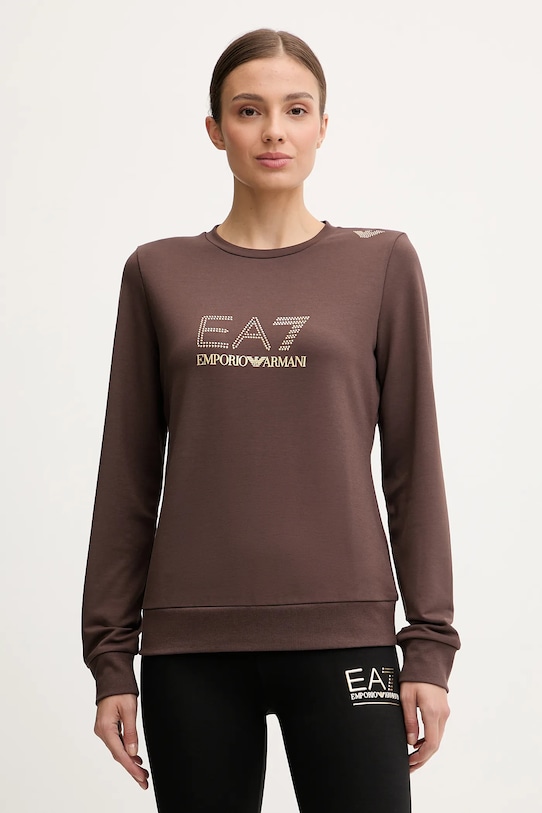 

Толстовка Ea7 Emporio Armani, коричневый