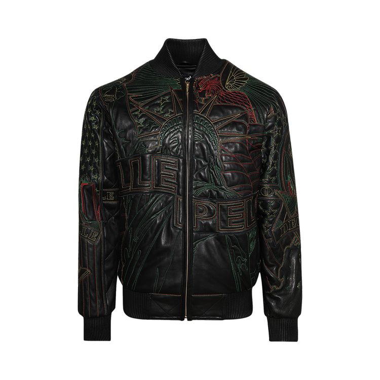 

Куртка Who Decides War x Pelle Pelle Monument Jacket 'Coal/Multicolor', разноцветный