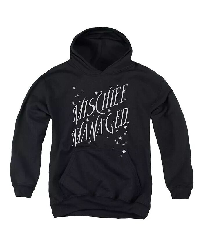 

Мальчики Молодежь Mischief Managed 4 Pull Over Hoodie / Толстовка с капюшоном Harry Potter, черный