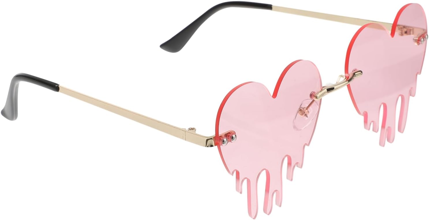 

Солнцезащитные очки Baluue в форме сердца, 1 пара, для женщин. Стильный аксессуар для фестивалей. Универсальный дизайн, подходит для вечеринок и пляжа, а также удобен для повседневного использования