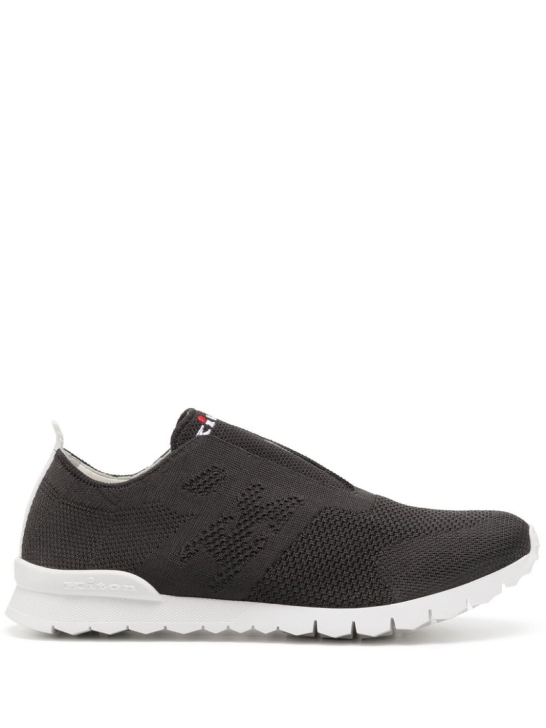 

Kiton слипоны с контрастной отделкой, черный