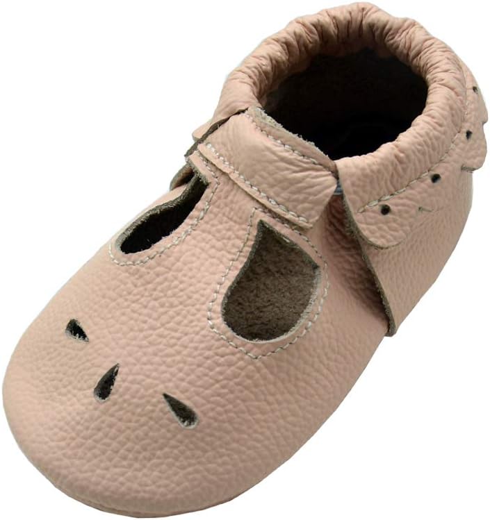 

Детские кожаные обувь iEvolve, мягкие ходунки, пинетки-мокасины для малышей, светло-розовый