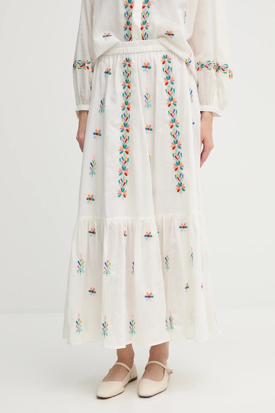 

Хлопковая юбка Jamal La Petite Française, бежевый