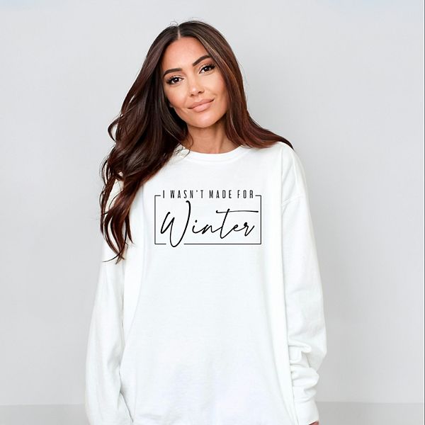 

Футболка I wasn't made for winter с эффектом поношенности Simply Sage Market, White, Белый, Футболка I wasn't made for winter с эффектом поношенности Simply Sage Market, White