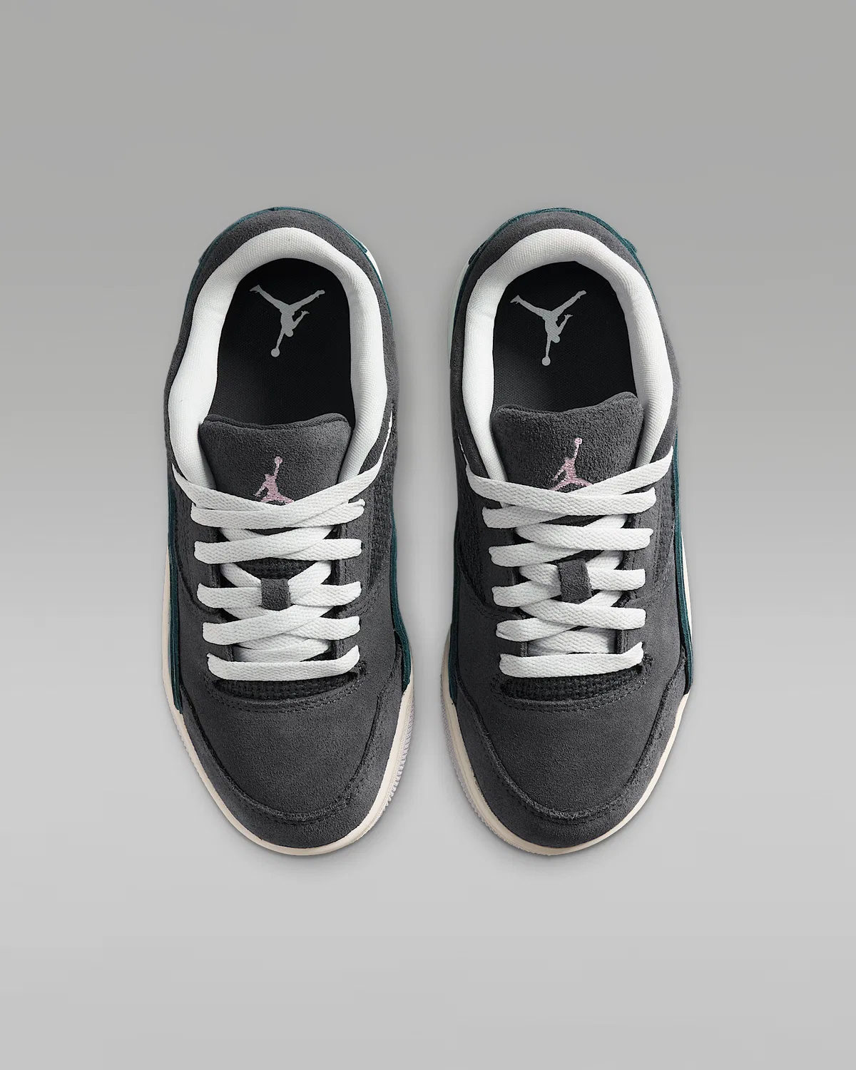 Детские кроссовки Jordan Flight Court, Anthracite/Iced Jade/Iris Whisper/Barely Green — фото 4