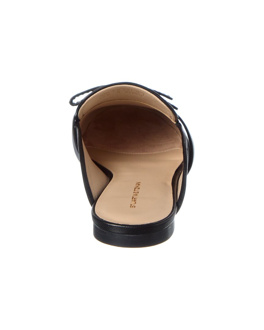 Стюарт Вайцман Эмма Боу Кожаные мюли Stuart Weitzman, черный — фото 3