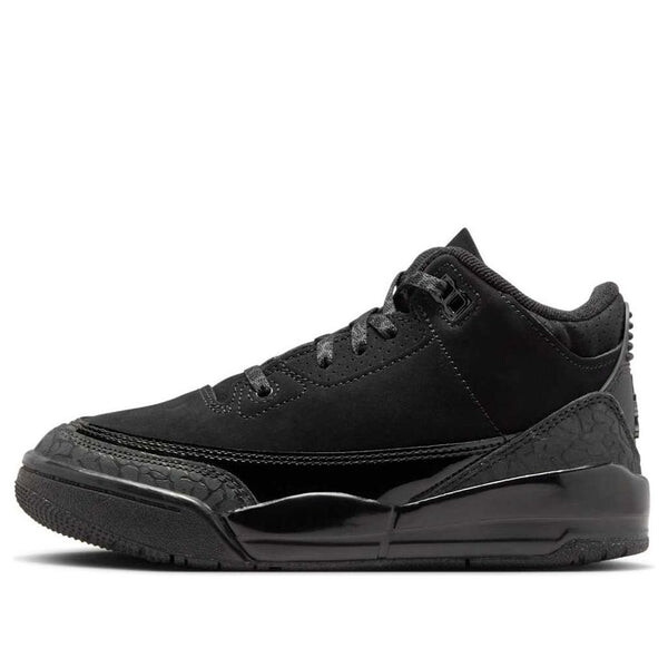 

Кроссовки 3 retro 'black cat' 2025 Air Jordan, черный