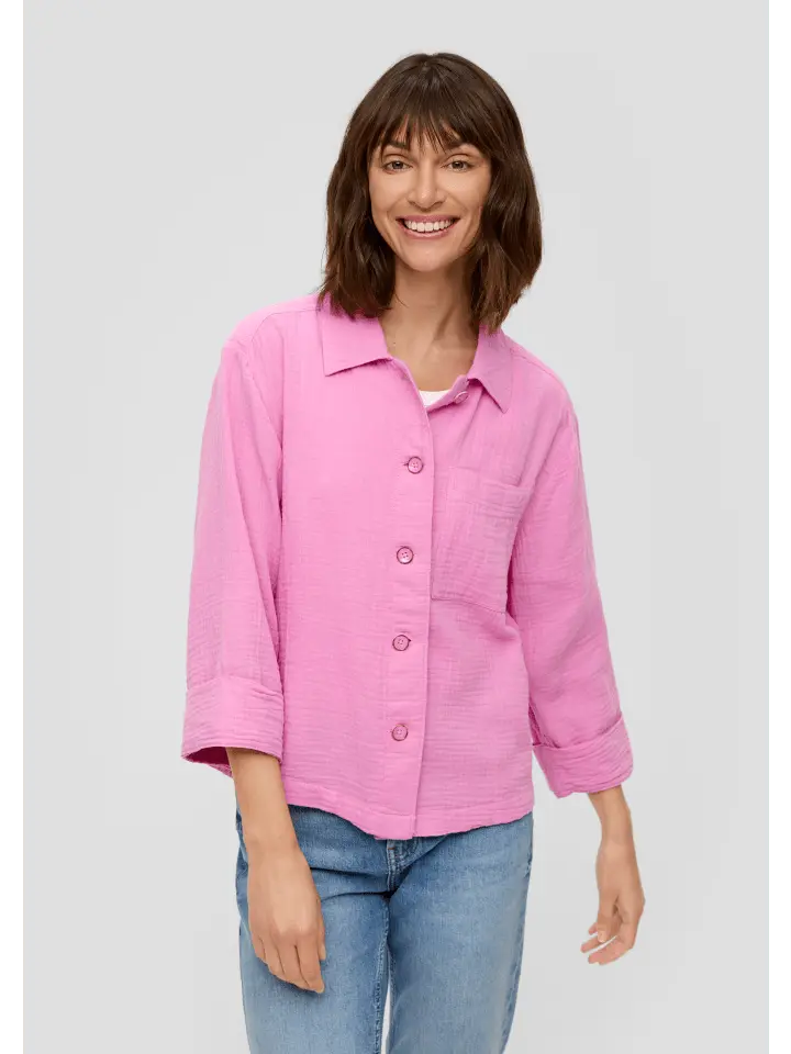 

Блуза sOliver Indoor Jacke langarm, розовый