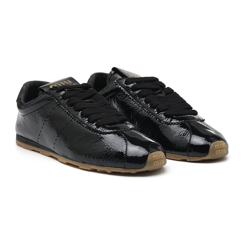 MIU MIU Низкие кеды German Army Trainers повседневные женские черные — фото 3