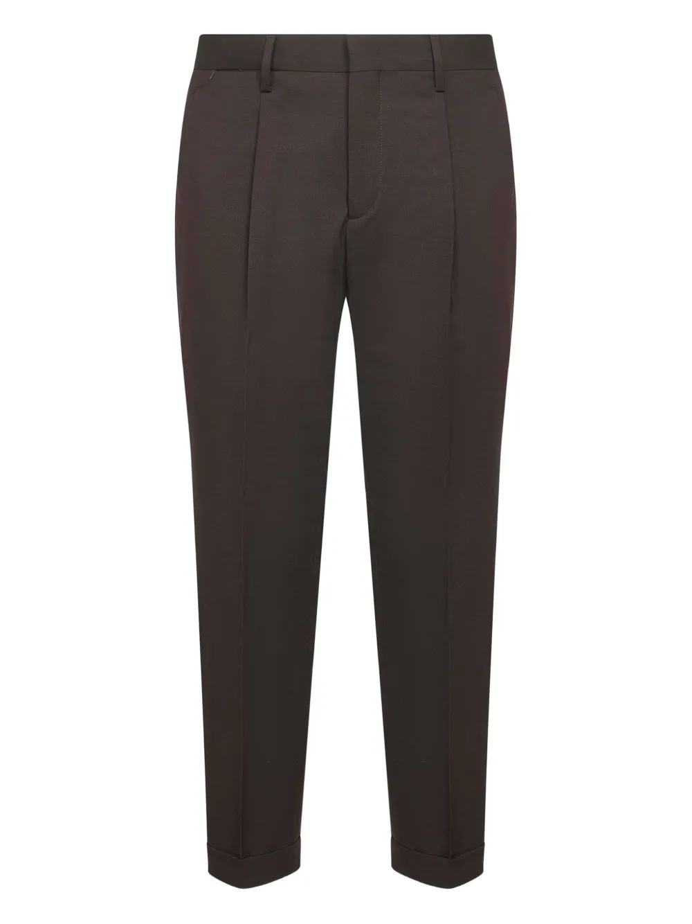 

Брюки с защипами спереди D4.0, коричневый