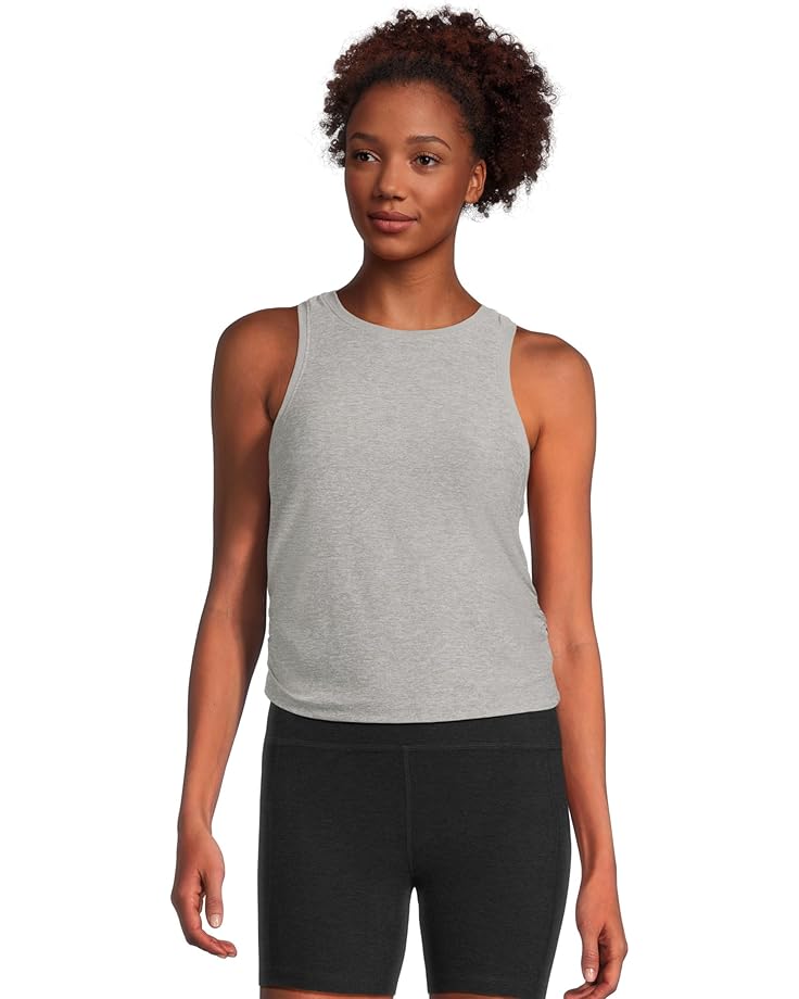 

Топ Beyond Yoga Featherweight Your Fit Shirred Tank, цвет Silver Mist